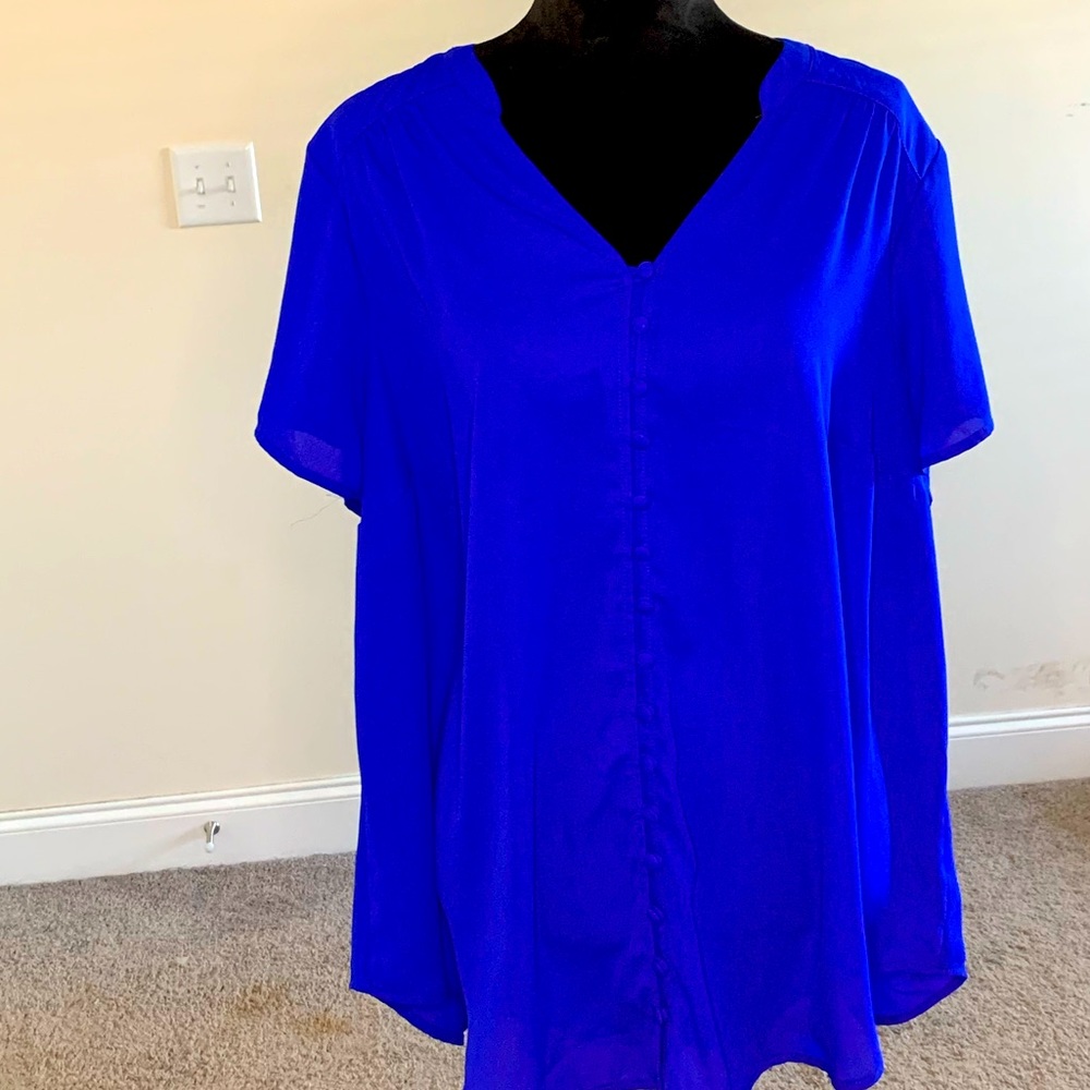 Royal blue top
